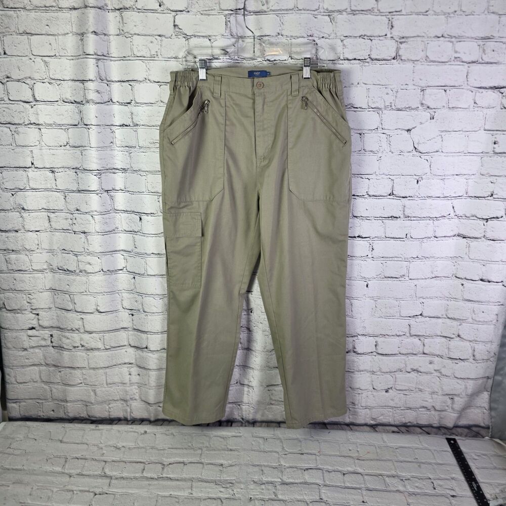 Cotton Traders Men's 36x26 Khaki Polyester Cargo Pants